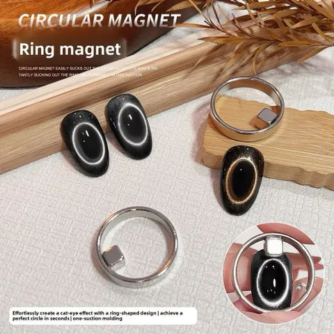 [ HOT ] Nam Châm Vòng Tròn Nail - Nam Châm Tạo Hình Sơn Mắt Mèo Vòng Tròn Siêu Nét Chỉ 3S Lực Hút Mạnh [ TÚ ANH NAIL ]