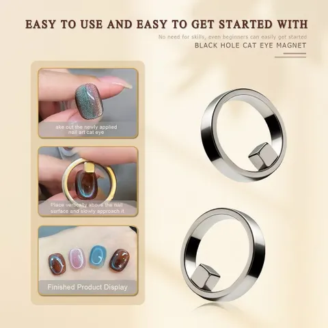 [ HOT ] Nam Châm Vòng Tròn Nail - Nam Châm Tạo Hình Sơn Mắt Mèo Vòng Tròn Siêu Nét Chỉ 3S Lực Hút Mạnh [ TÚ ANH NAIL ]