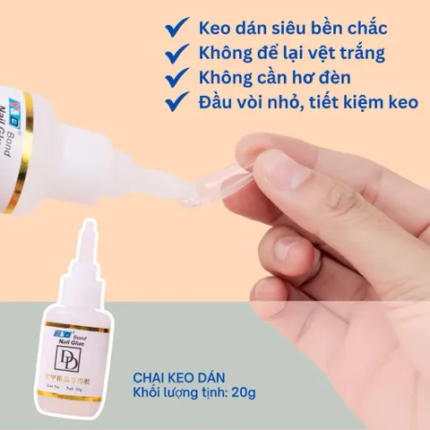 Dung dịch khô keo siêu tốc DD - Waloc lẻ chai giúp keo dán chắc bền chai 15ml Chính Hãng [ TÚ ANH NAIL ]