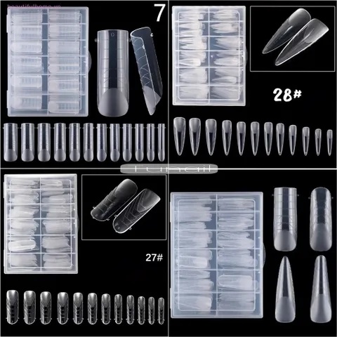 Móng Úp Gel Gôm Hộp 120c Đủ 12 Size 4 Phom Chuyên Dụng - Móng Úp Dual Phom Cao Cấp [ TÚ ANH NAIL ]