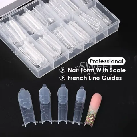 Móng Úp Gel Gôm Hộp 120c Đủ 12 Size 4 Phom Chuyên Dụng - Móng Úp Dual Phom Cao Cấp [ TÚ ANH NAIL ]