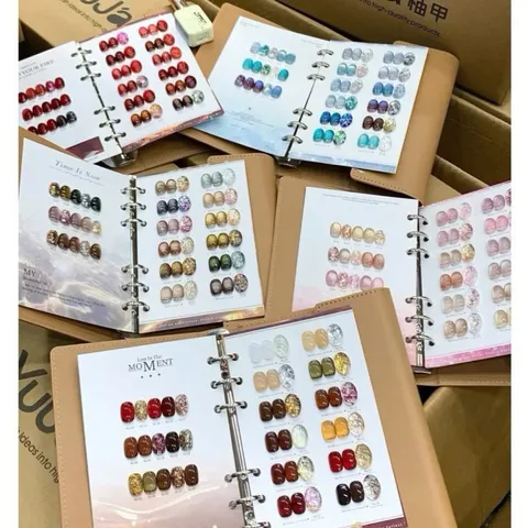 Set sơn mắt mèo - nhũ YuuJa 24 màu cao cấp hiệu ứng siêu sáng tặng kèm bảng da gấp cực Xịn [ TÚ ANH NAIL ]