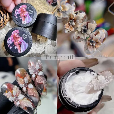 Gel Khô Nặn Hoa Nổi Fantasy 3D Không Dính Tay Siêu Dẻo - Gel Thạch Cao Siêu Nail [ TÚ ANH NAIL ]
