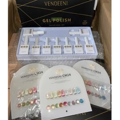 Set 9 sơn gel mắt mèo kim cương ánh nước VDN hiệu ứng siêu sáng tặng kèm bảng màu xịn mã HOT [ TÚ ANH NAIL ]
