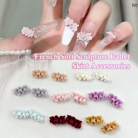 Charm Nơ Nhún Set 30C Mẫu Mới Trang Trí Móng Gắn Nailbox Cực Xinh [ TÚ ANH NAIL ]