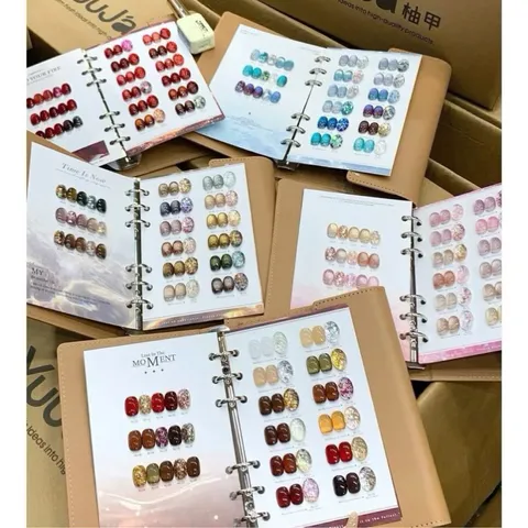 Set sơn mắt mèo mix nhũ Yuuja 24 màu cao cấp tone HOT tặng kèm bảng màu gấp bọc da VIP [ TÚ ANH NAIL ]