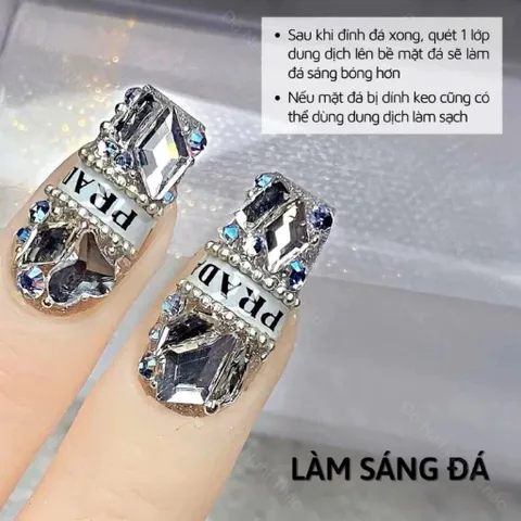 Dung dịch khô keo Waloc lẻ chai - Khô keo cấp tốc làm sáng đá đa năng ngành Nail chai 15ml Chính Hãng ( TÚ ANH NAIL )