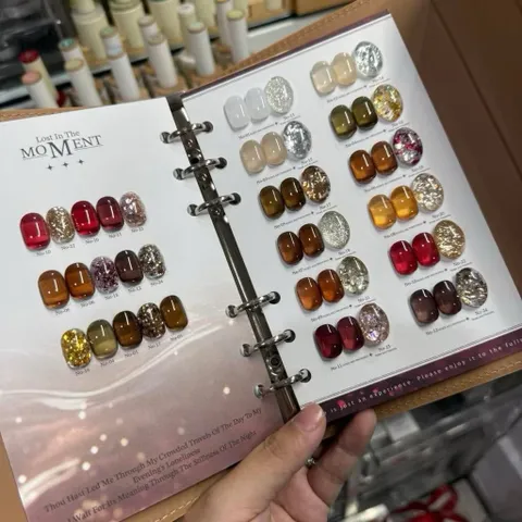 Set sơn mắt mèo mix nhũ Yuuja 24 màu cao cấp tone HOT tặng kèm bảng màu gấp bọc da VIP [ TÚ ANH NAIL ]
