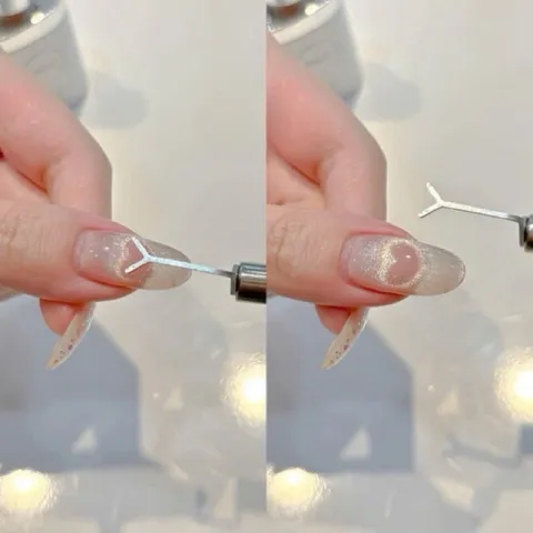 Thanh hơ mắt mèo trái tim - Nam châm hơ tạo hình sơn mắt mèo trái tim Nail cực HÓT