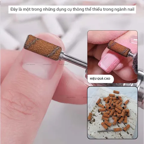 Lõi cắm giấy nhám mini mài móng thiết kế nhỏ gọn dễ đi khoé chuyên dụng ngành nail