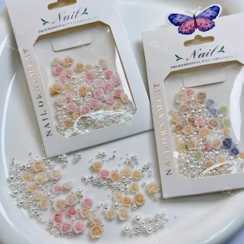 Set charm hoa hồng mẫu mới cánh hoa siêu mảnh đẹp như hoa thật đủ màu Hot