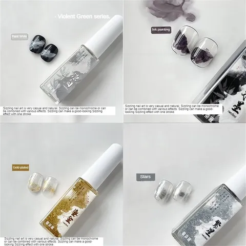 Cồn loang nail dạng cọ nét mẫu mới cọ mảnh siêu dễ vẽ design vân đá cồn loang đủ màu siêu Hot