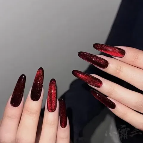 (HOT) Sơn gel mắt mèo đỏ đậm CR chất siêu đặc chuẩn màu CHÍNH HÃNG