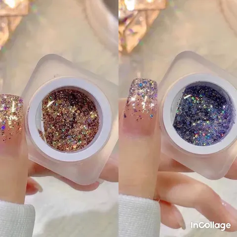 Gel nhũ vảy khổng tước galaxy siêu sáng design Nail đa năng đủ màu Hot