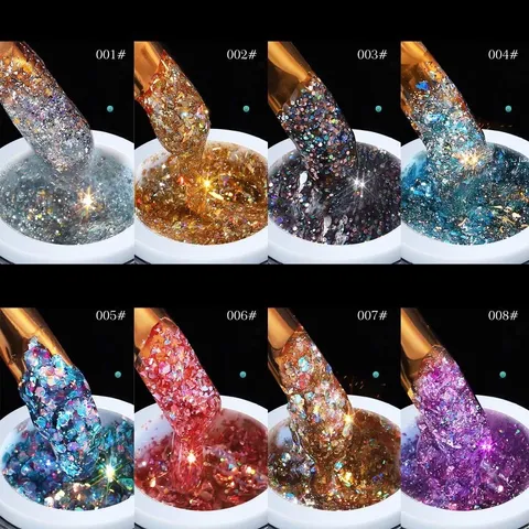 Gel nhũ vảy khổng tước galaxy siêu sáng design Nail đa năng đủ màu Hot