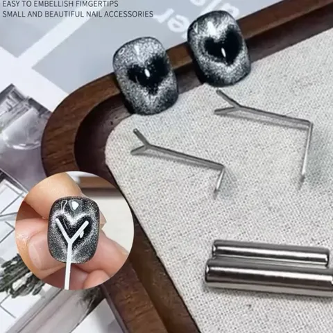 ( HOT )Thanh hơ sơn hình trái tim đủ size to nhỏ - Nam châm trái tim hơ tạo hình sơn mắt mèo tim trang trí móng siêu đẹp
