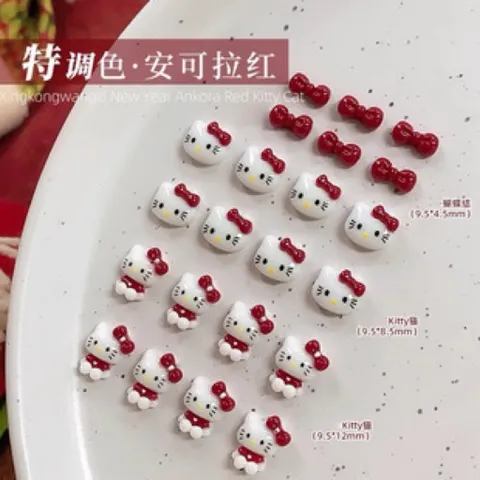 [ HOT ] Charm Hello Kitty Khay 12 Ngăn Mix Nhiều Kiểu Trang Trí Móng Tay Đính Nailbox Cực Xinh [ TÚ ANH NAIL ]