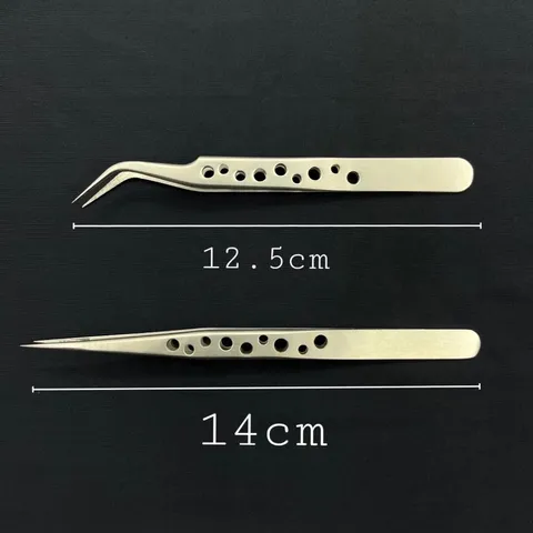 Cặp nhíp lỗ nối mi Classic chuyên dụng siêu khít thép không gỉ chuẩn xịn