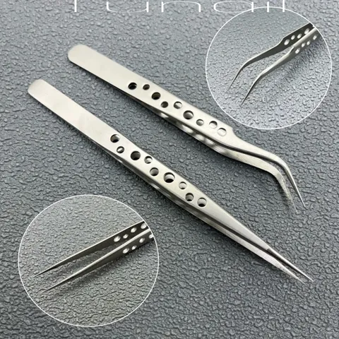Cặp nhíp lỗ nối mi Classic chuyên dụng siêu khít thép không gỉ chuẩn xịn