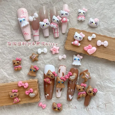 [ HOT ] Charm Hello Kitty Khay 12 Ngăn Mix Nhiều Kiểu Trang Trí Móng Tay Đính Nailbox Cực Xinh [ TÚ ANH NAIL ]
