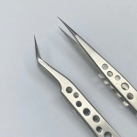 Cặp nhíp lỗ nối mi Classic chuyên dụng siêu khít thép không gỉ chuẩn xịn