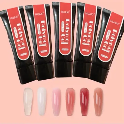 Gel Gôm Huaxi Đắp Nối Móng - Tạo Móng Dual Phom - Siêu Dẻo Mịn - Không Nóng Chảy Tuýp 30ML Chính Hãng