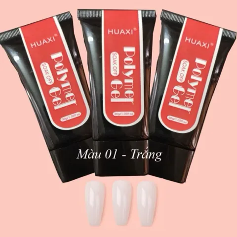 Gel Gôm Huaxi Đắp Nối Móng - Tạo Móng Dual Phom - Siêu Dẻo Mịn - Không Nóng Chảy Tuýp 30ML Chính Hãng