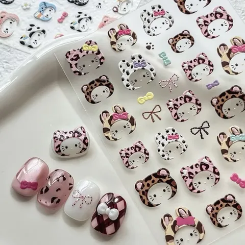 [ Mẫu Mới ] Sticker Hình dán lụa 5D Hoạt Hình mẫu mới trang trí móng siêu xinh HOT XU HƯỚNG NAIL