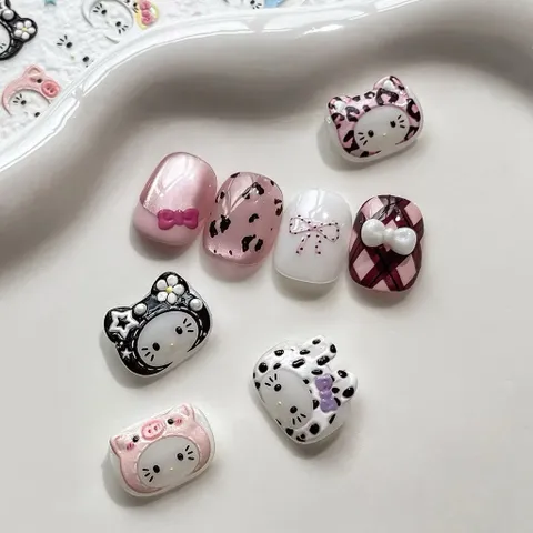 [ Mẫu Mới ] Sticker Hình dán lụa 5D Hoạt Hình mẫu mới trang trí móng siêu xinh HOT XU HƯỚNG NAIL