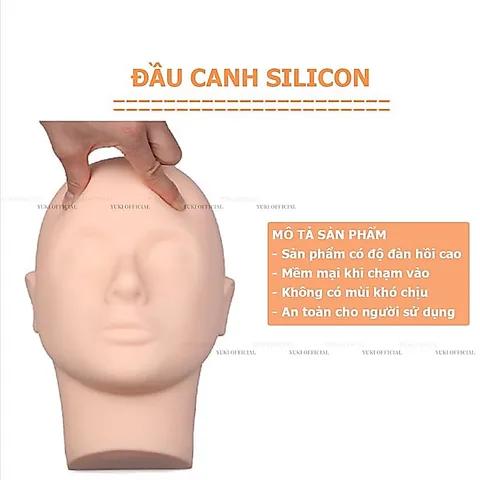 Đầu canh silicon tập nối mi tập massage đa năng chuyên dụng loại 1 siêu mềm
