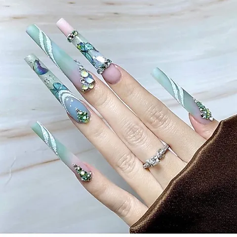 Hộp móng típ tre phom dài nối móng đắp gel bột siêu ôm phom hàng chuẩn xịn đủ phom