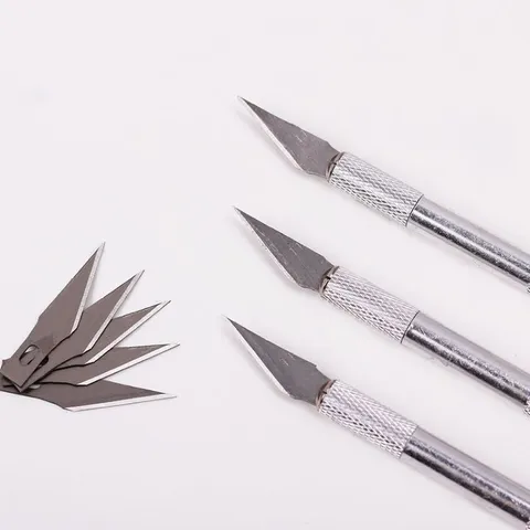 Dao cắt bột tạo phom móng bột tặng kèm 5 đầu cắt chuyên dụng ngành nail