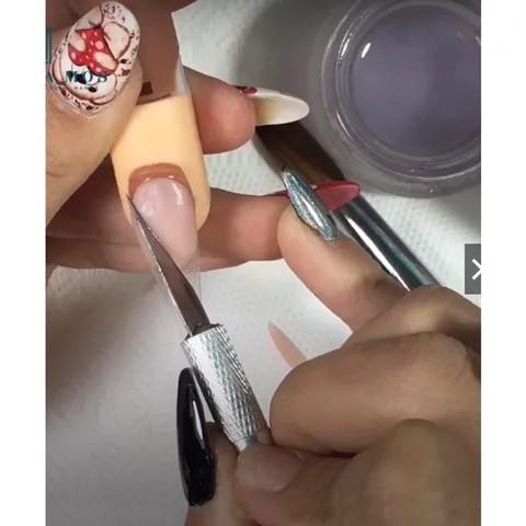Dao cắt bột tạo phom móng bột tặng kèm 5 đầu cắt chuyên dụng ngành nail