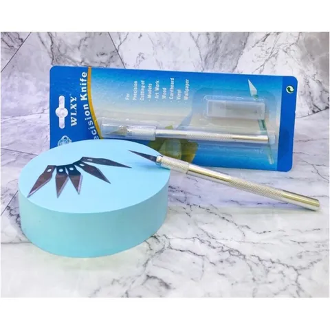 Dao cắt bột tạo phom móng bột tặng kèm 5 đầu cắt chuyên dụng ngành nail