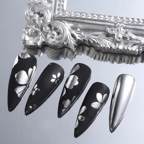 Tráng gương nén 6 màu cơ bản nhất design nail tráng gương cực hot