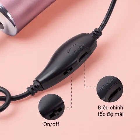 Máy chà gót chân TL-DS01 chính hãng siêu bền khoẻ chuyên dụng tẩy da chết chân tay cho tiệm Nail Spa