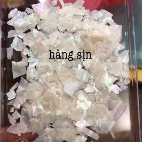 Xà cừ trắng siêu mỏng ẩn gel trang trí tạo kiểu Nail