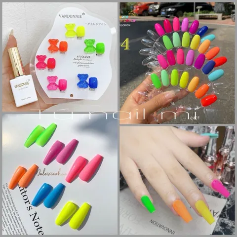 Set 6 màu sơn Leon dạ quang Siêu chất ( HOT )