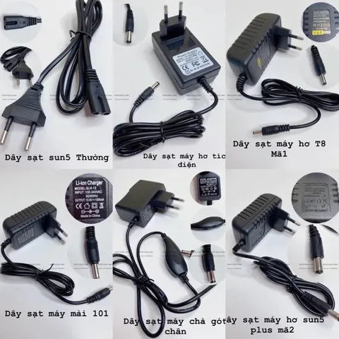 Củ sạc máy hơ SRNQI T8 Chính Hãng - Dây Sạc Máy Hơ Đủ Loại - Sạc Máy Mài Tích Điện - Sạc Máy Hút Bụi Nail Chính Hãng