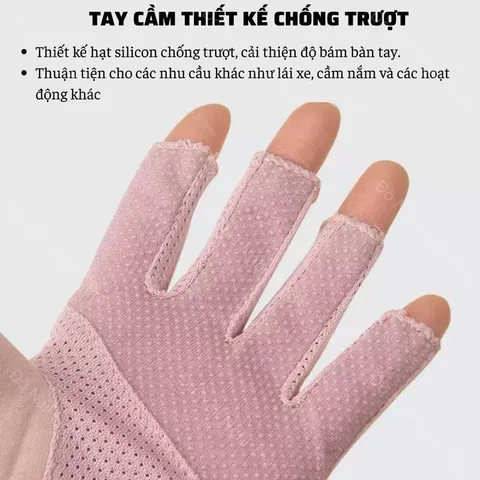 Găng tay UV nail chất liệu cao cấp chống tia UV gây sạm da rát da khi làm móng hơ gel