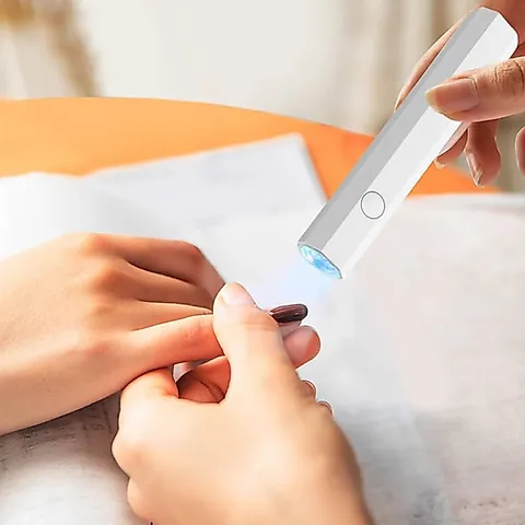 Đèn hơ ngón mini cầm tay tích điện cảm ứng hơ móng siêu tốc chuẩn xịn hơ siêu nhanh khô