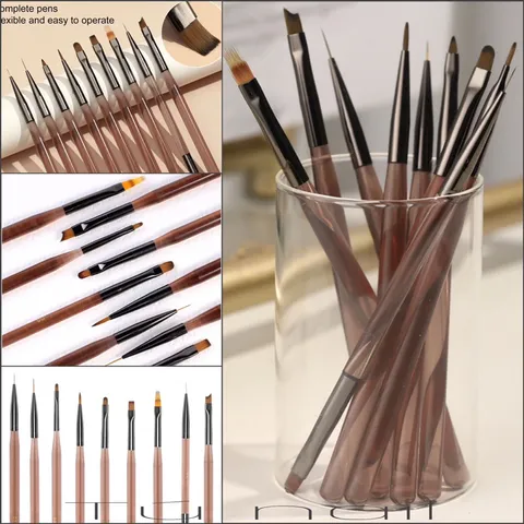 Set cọ nail 9 cây siêu mảnh đủ cây cần thiết chuẩn xịn cực HOT
