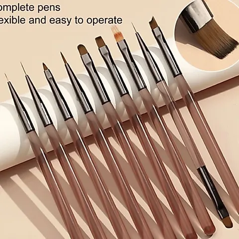 Set cọ nail 9 cây siêu mảnh đủ cây cần thiết chuẩn xịn cực HOT