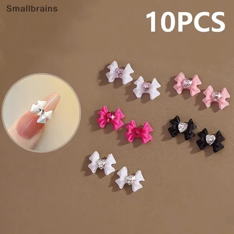 Set cham nơ nhuỵ đá đính trang trí nail siêu xinh Hot