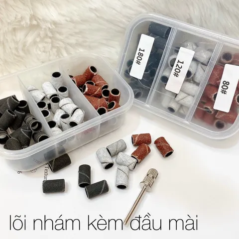 Đầu cắm giấy nhám lõi cắm nhám lắp đầu mài móng chuyên dụng ngành nail