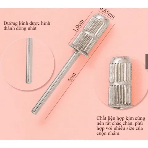 Đầu cắm giấy nhám lõi cắm nhám lắp đầu mài móng chuyên dụng ngành nail