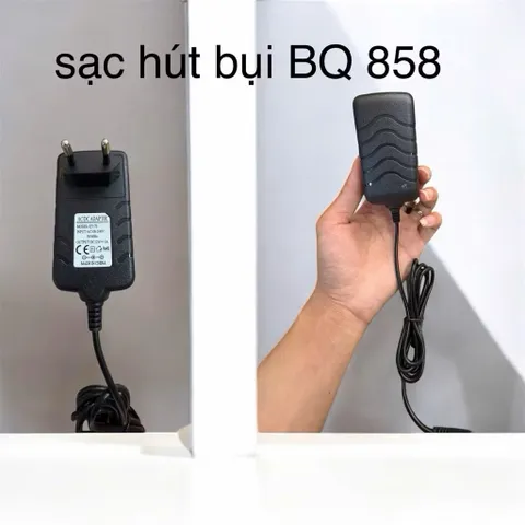 Củ Sạc Máy Hút Bụi Nail BQ858 12V-3A , Củ Sạc Thay Thế Cho Máy Hút Bụi Cắm Điện Chuôi To Các Loại Chính Hãng