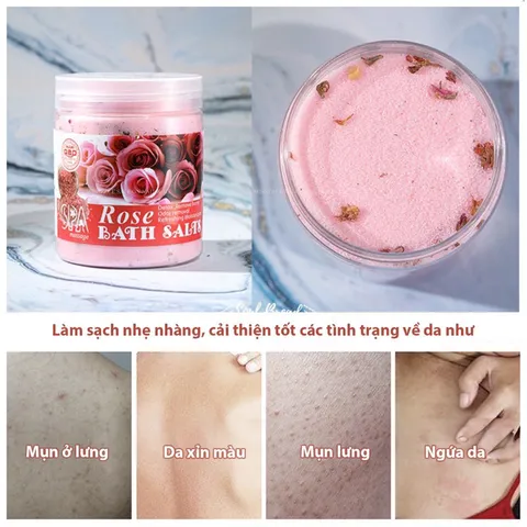 Muối ngâm chân thảo dược cao cấp tẩy tế bào chết ngành nail spa hũ to 600g