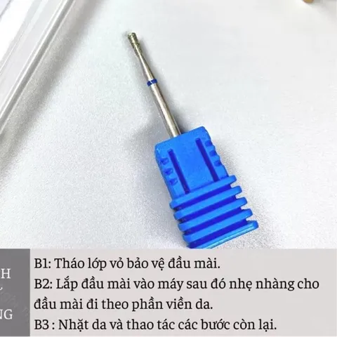 Đầu mài đẩy da móng Mỹ chất liệu thép TiTan không nóng rát phạm da mẫu HOT