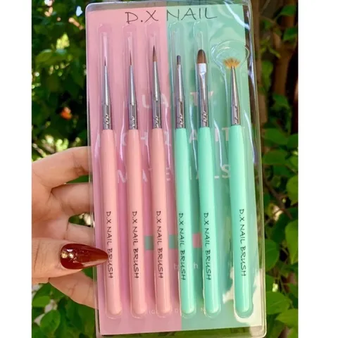 Set 6 cọ Dingxi cao cấp vẽ móng đủ cây cọ cơ bản nhất chuyên dụng ngành nail